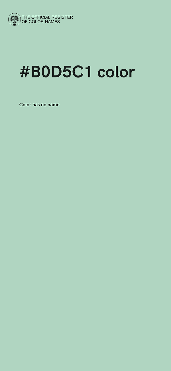 #B0D5C1 color image