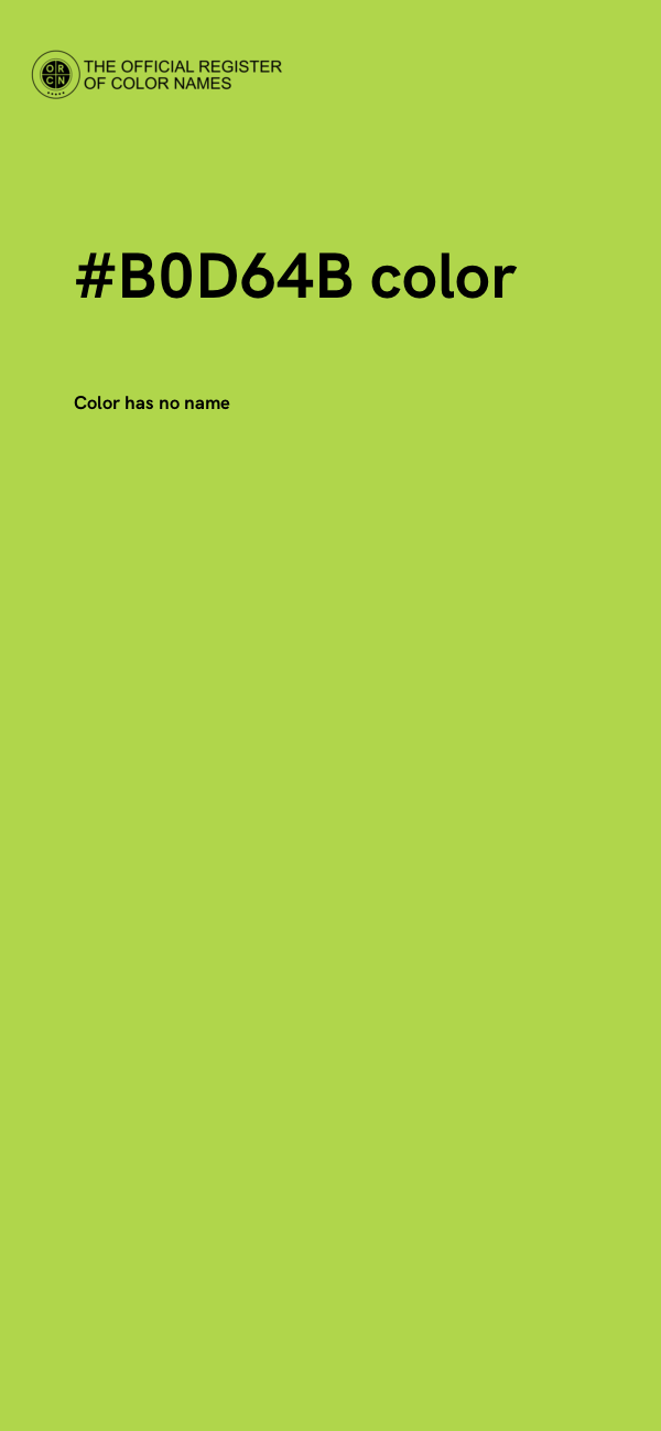#B0D64B color image