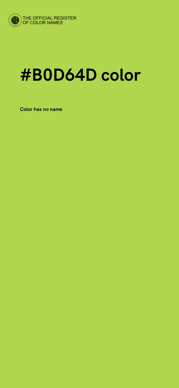 #B0D64D color image