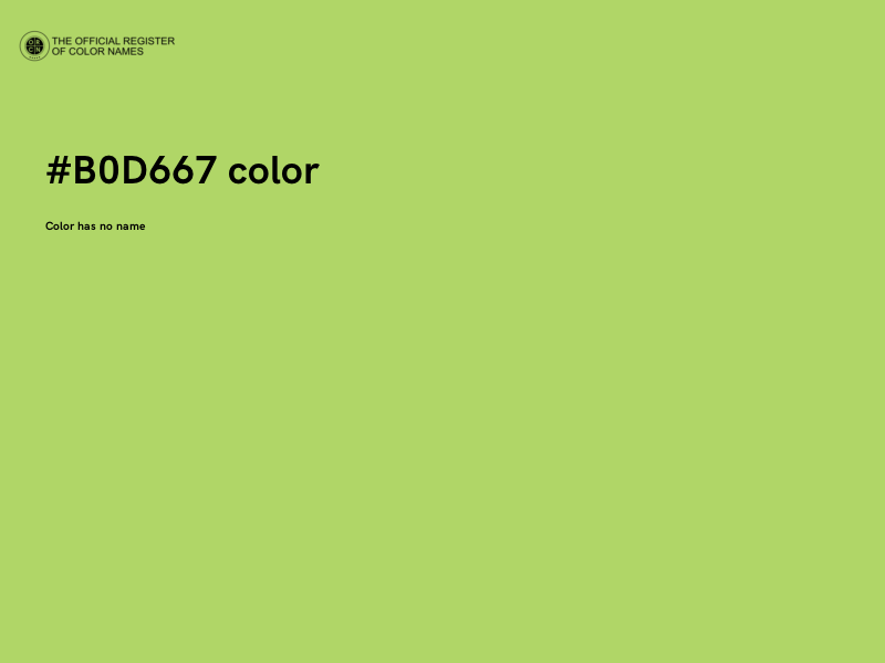 #B0D667 color image