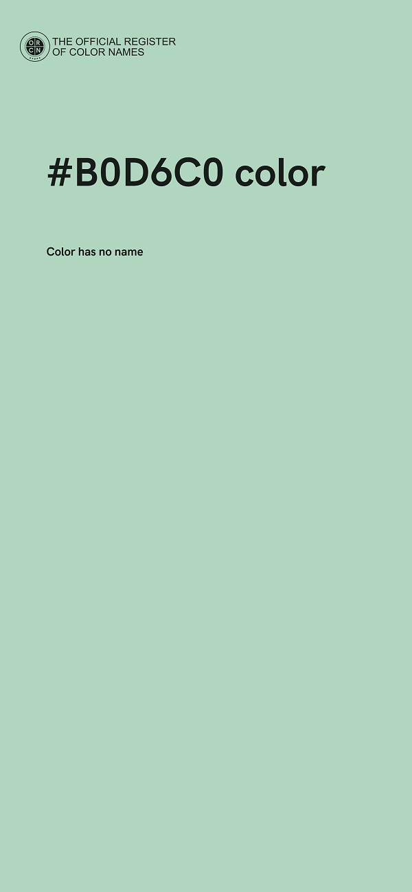 #B0D6C0 color image