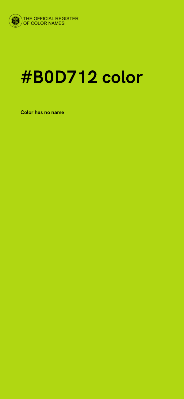 #B0D712 color image