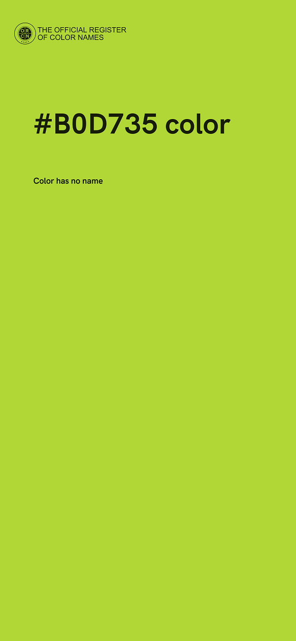#B0D735 color image