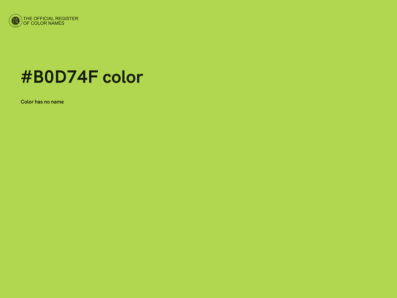 #B0D74F color image