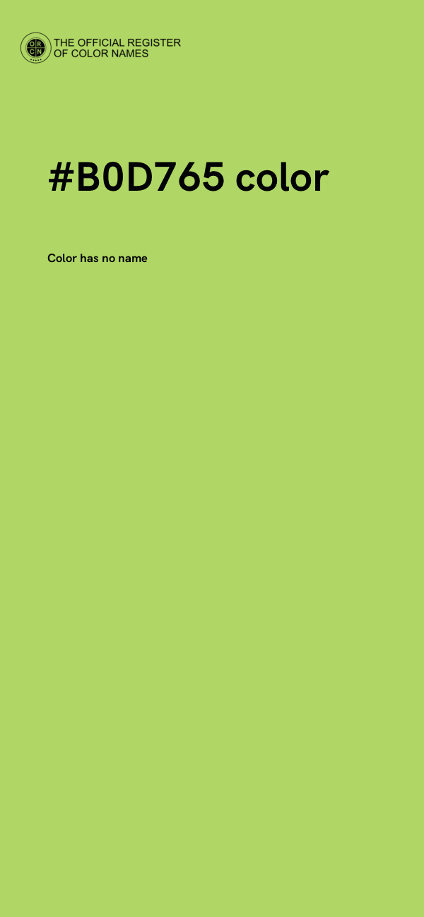 #B0D765 color image
