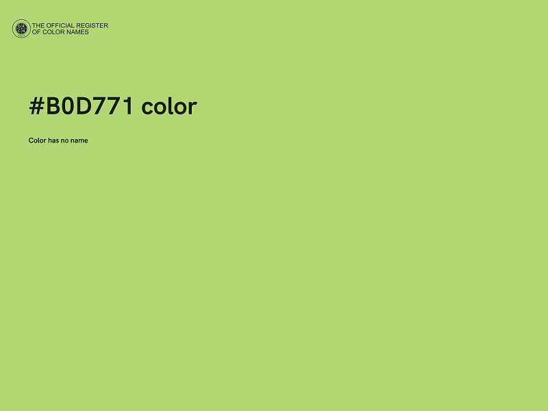 #B0D771 color image