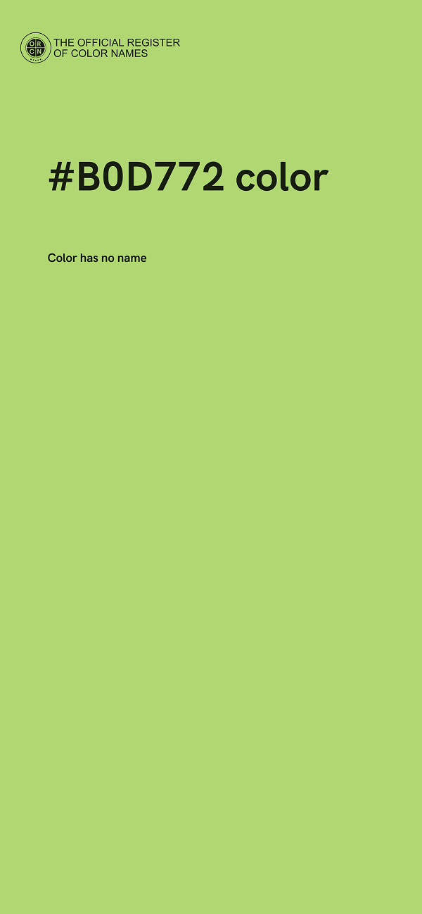 #B0D772 color image