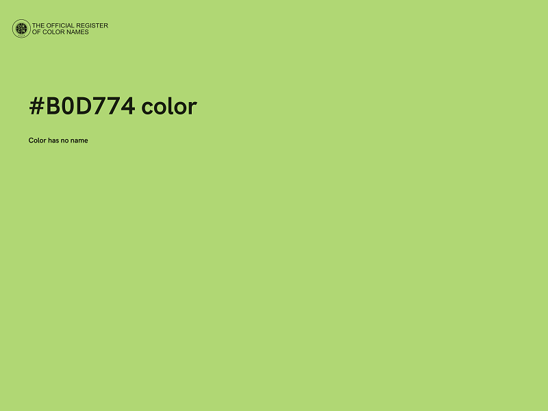 #B0D774 color image