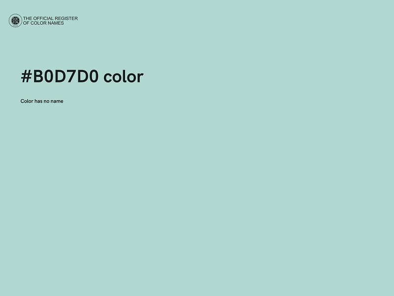 #B0D7D0 color image