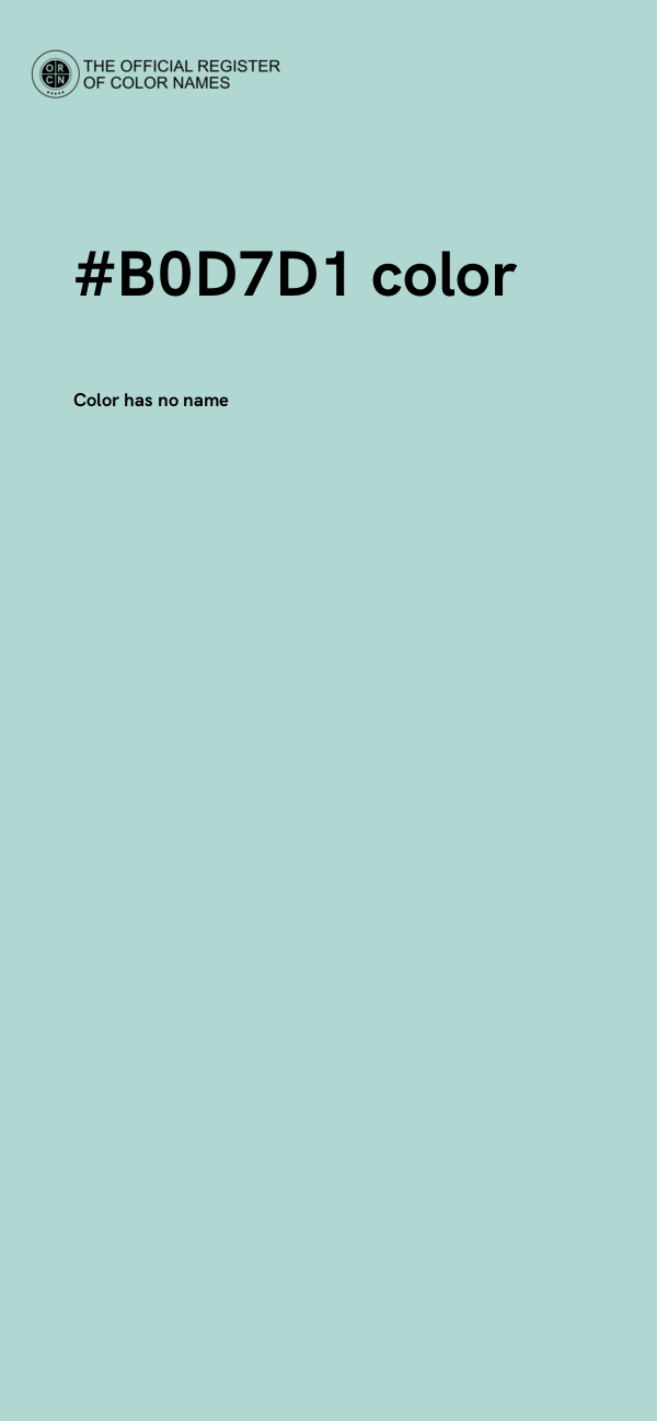 #B0D7D1 color image