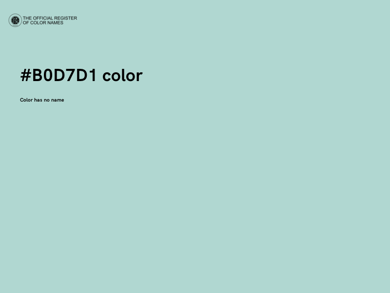 #B0D7D1 color image