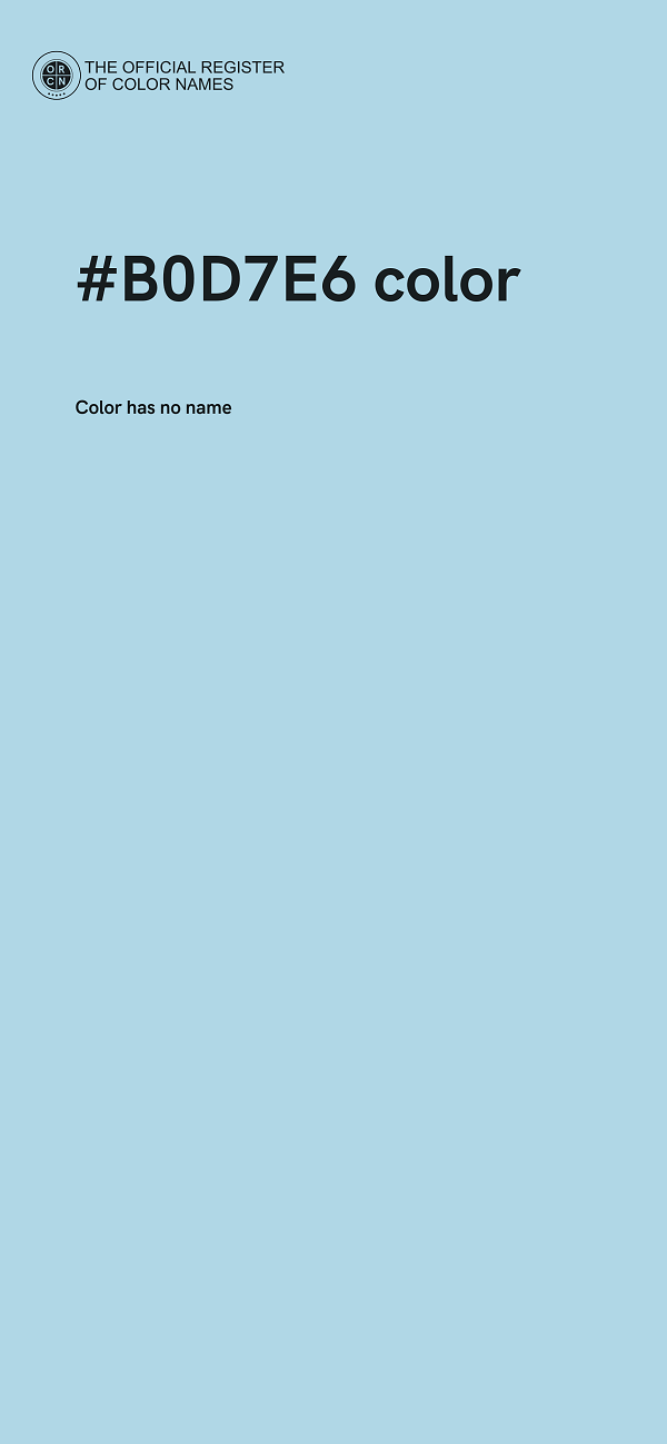#B0D7E6 color image