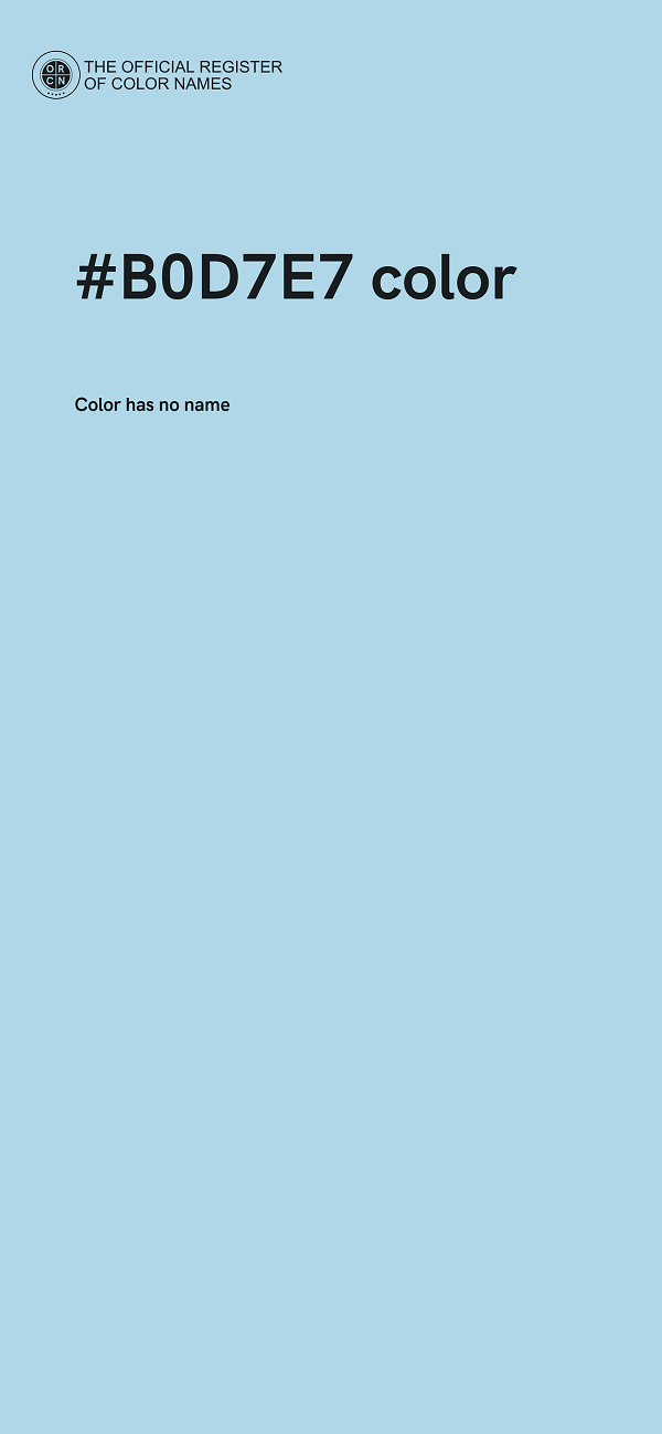 #B0D7E7 color image