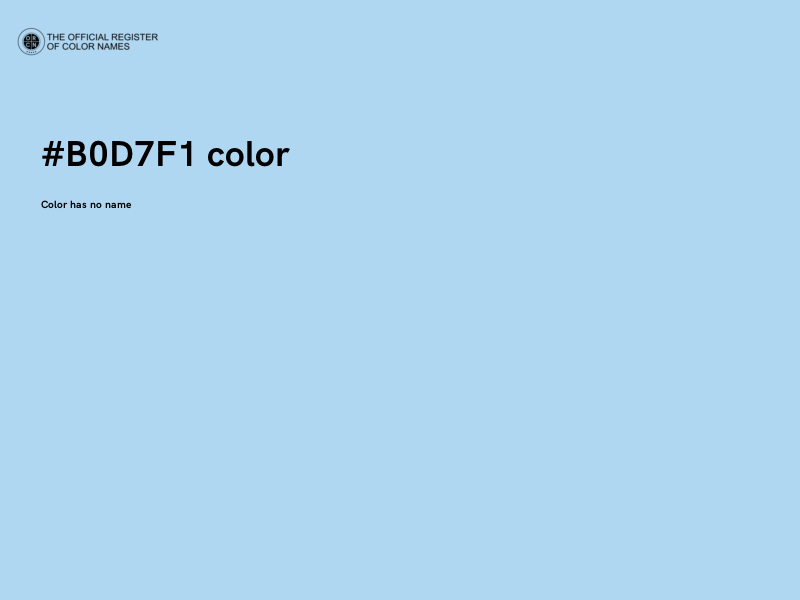 #B0D7F1 color image