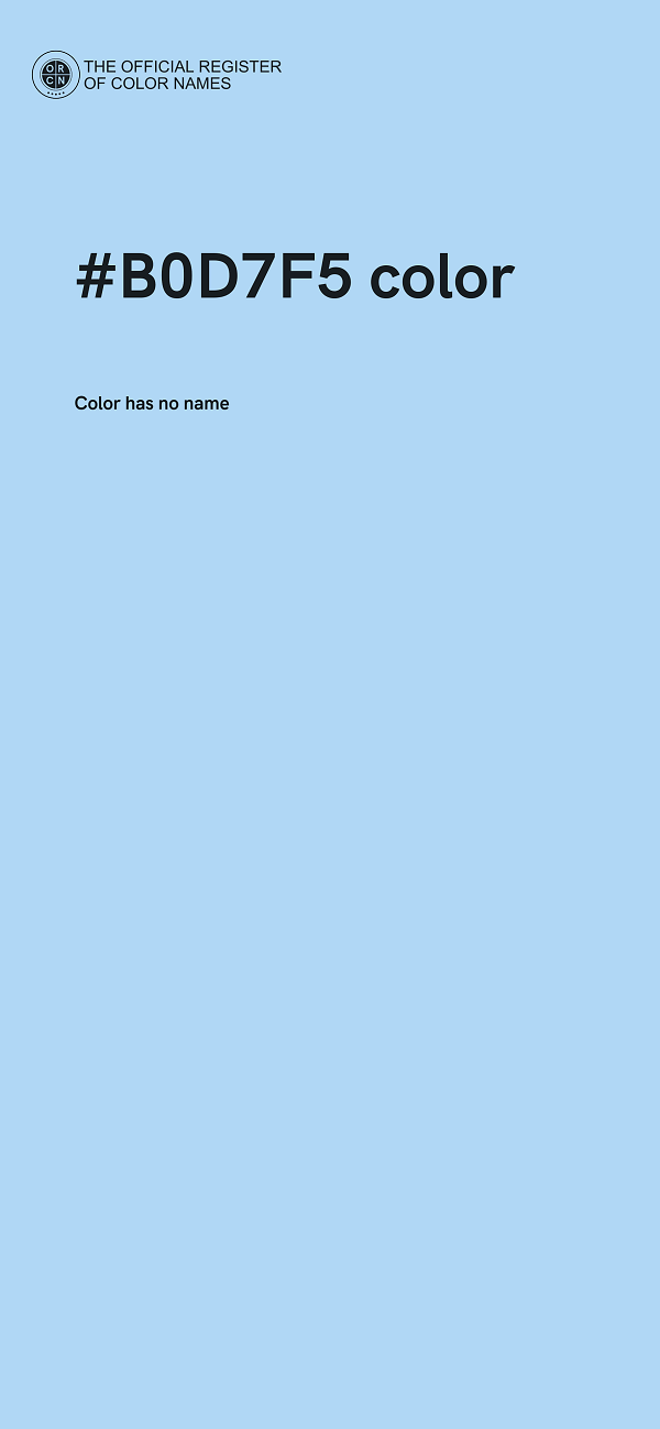 #B0D7F5 color image
