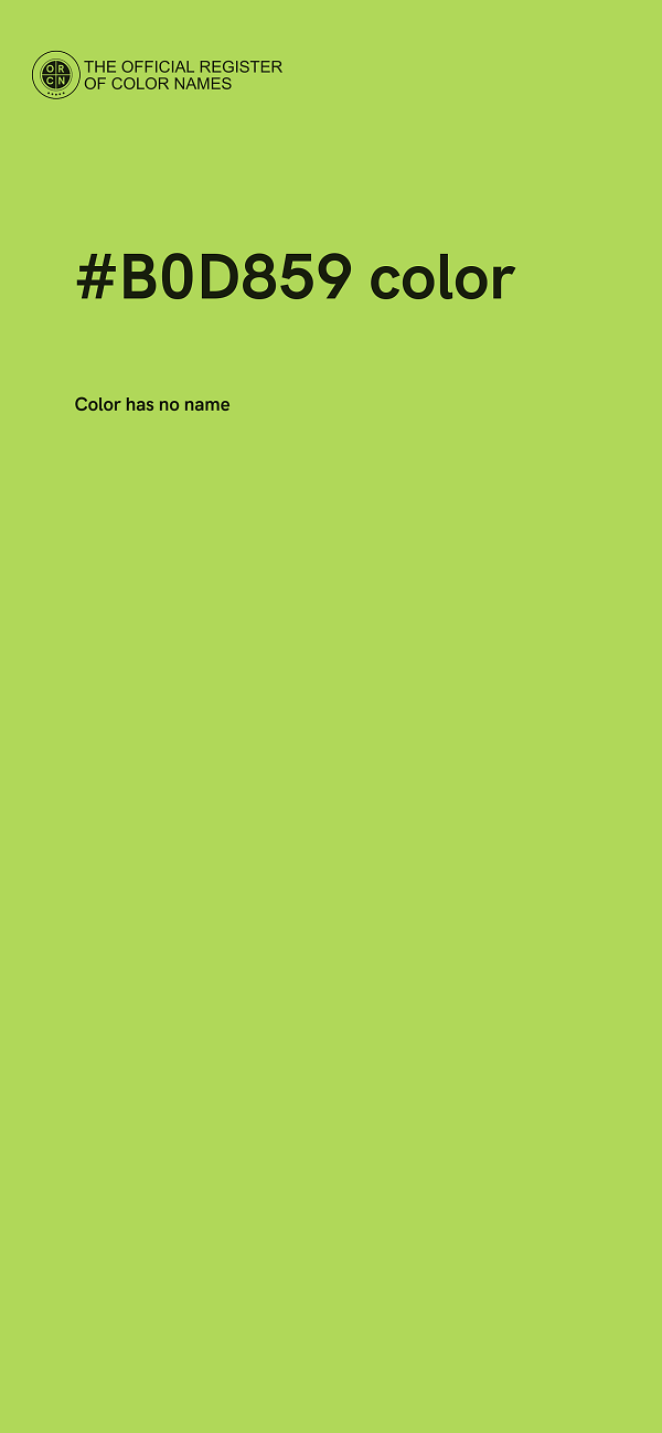 #B0D859 color image