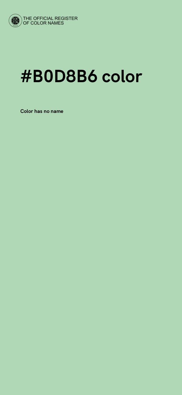 #B0D8B6 color image