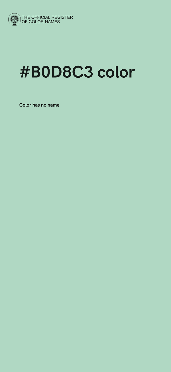#B0D8C3 color image