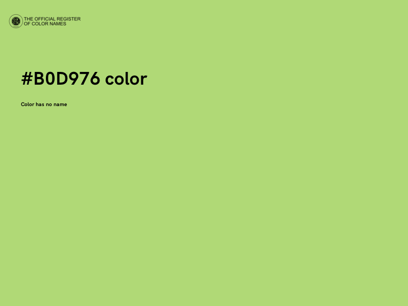 #B0D976 color image