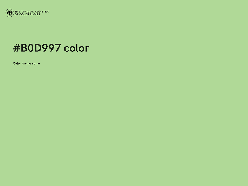 #B0D997 color image