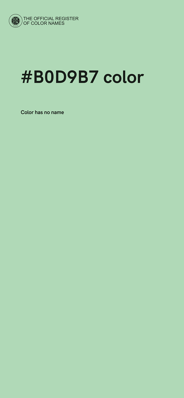 #B0D9B7 color image
