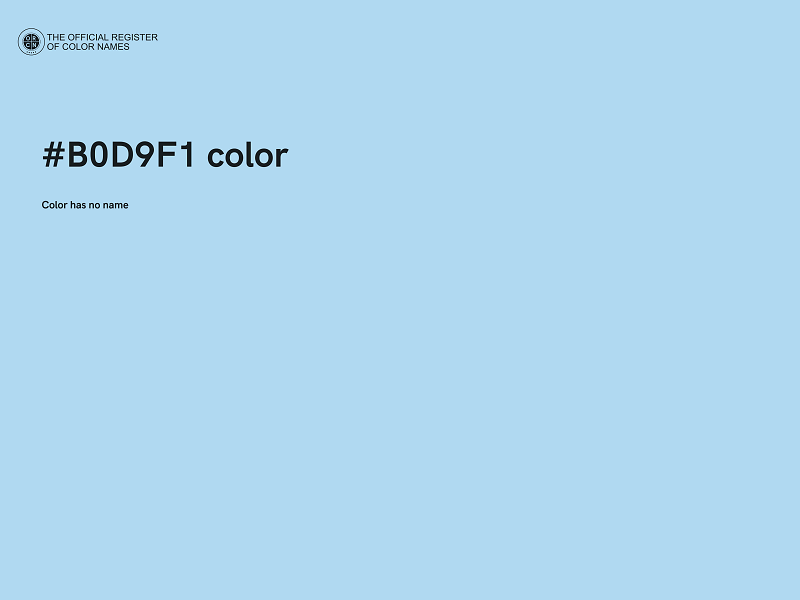 #B0D9F1 color image