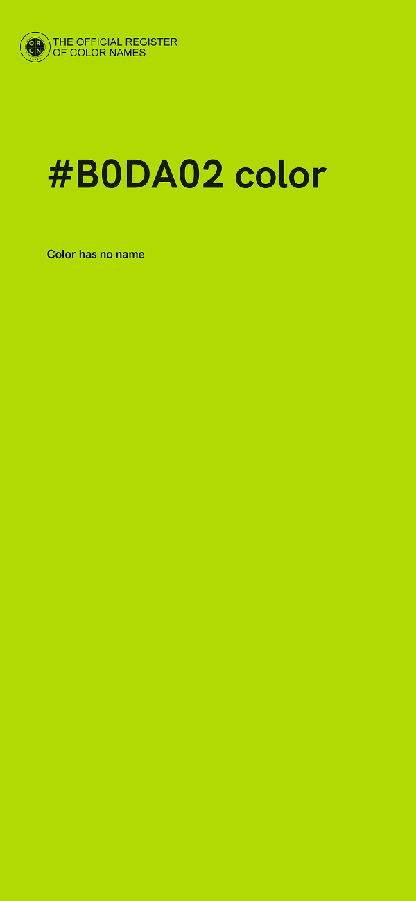 #B0DA02 color image