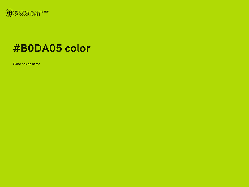 #B0DA05 color image