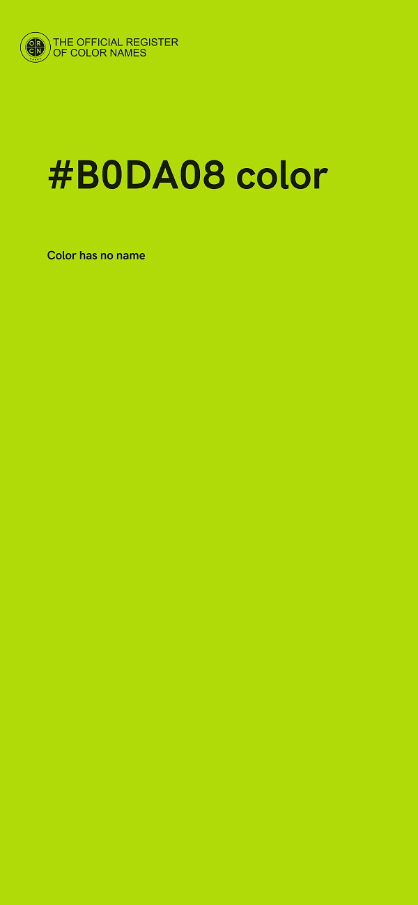 #B0DA08 color image