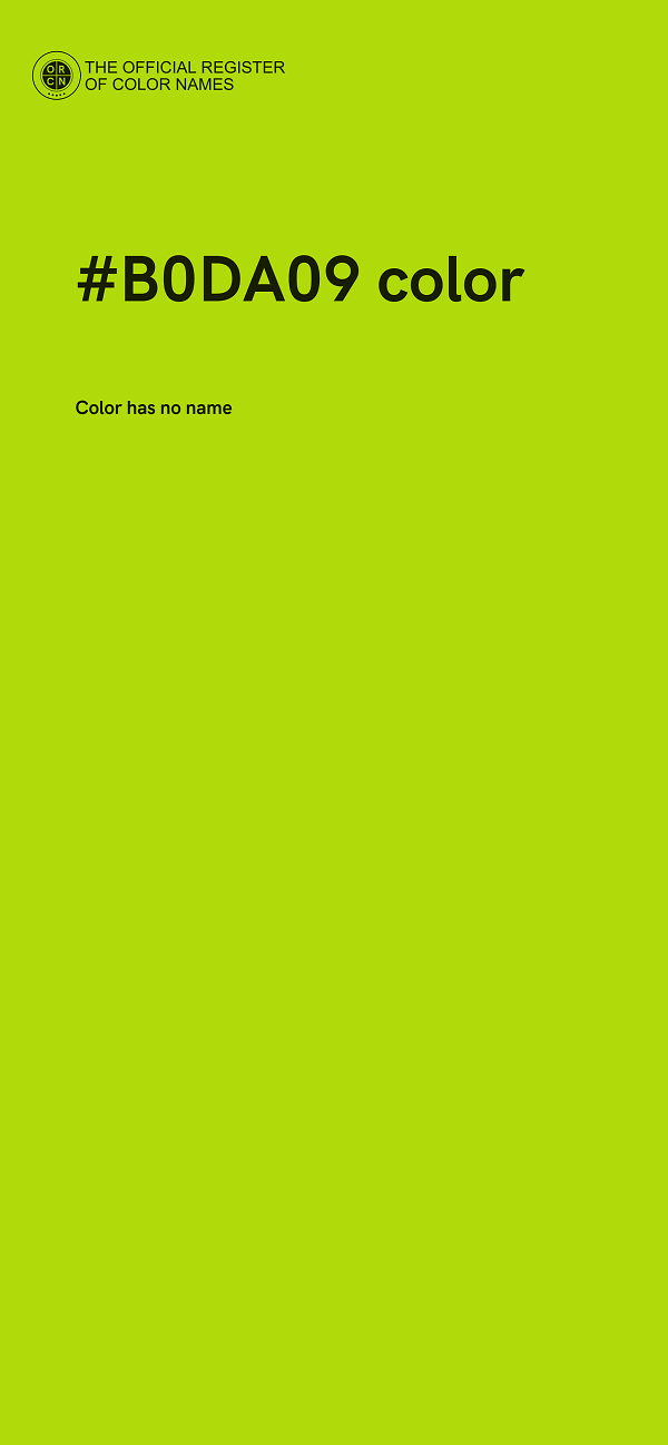#B0DA09 color image