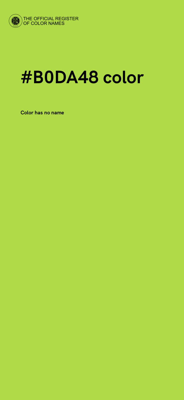 #B0DA48 color image