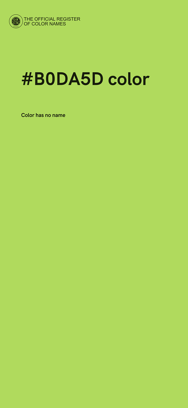 #B0DA5D color image