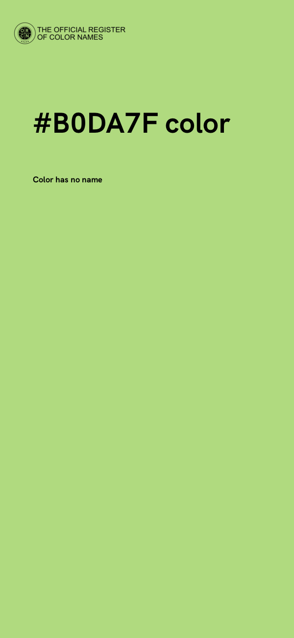 #B0DA7F color image