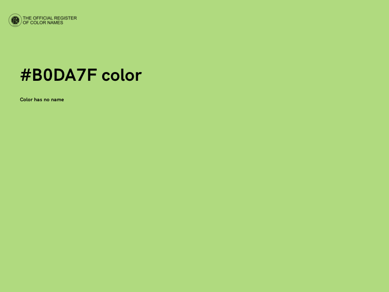 #B0DA7F color image