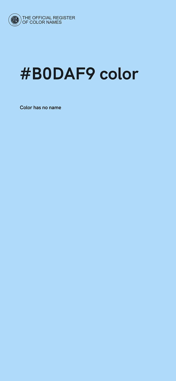 #B0DAF9 color image