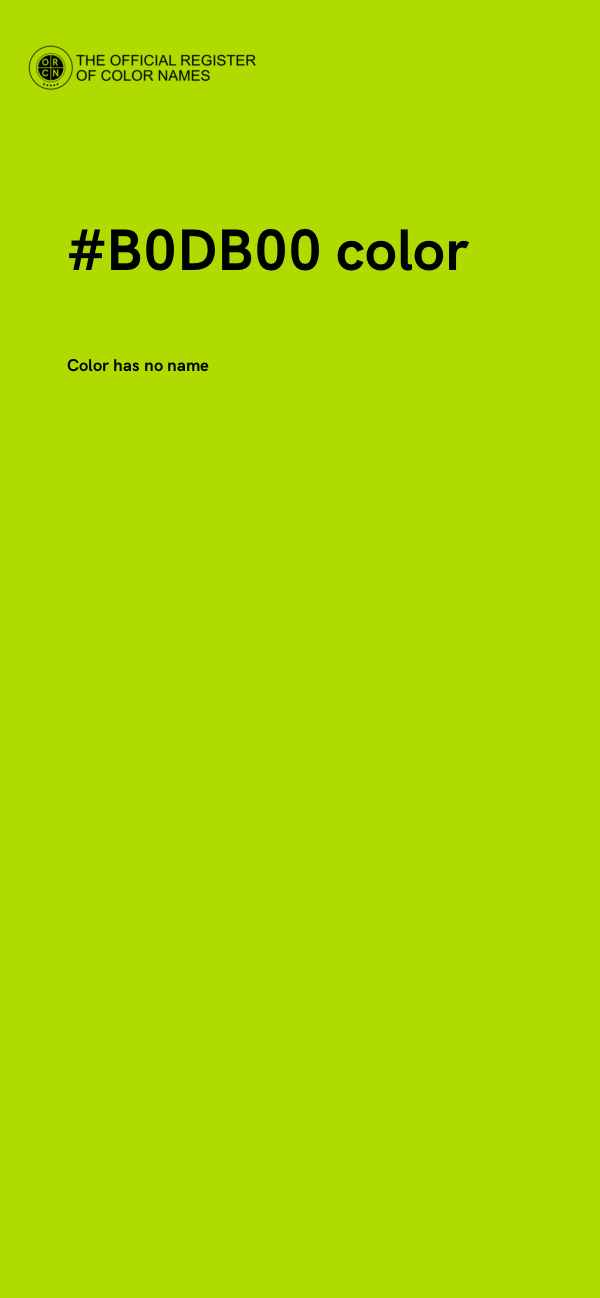 #B0DB00 color image