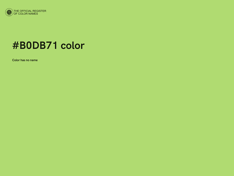 #B0DB71 color image