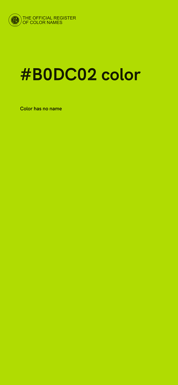 #B0DC02 color image