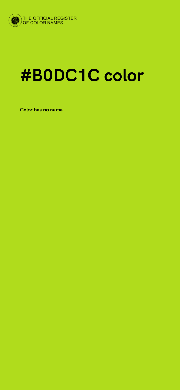 #B0DC1C color image