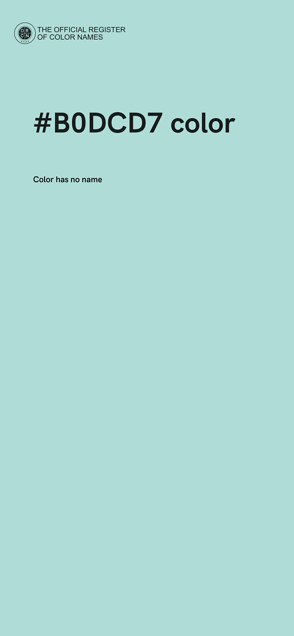 #B0DCD7 color image