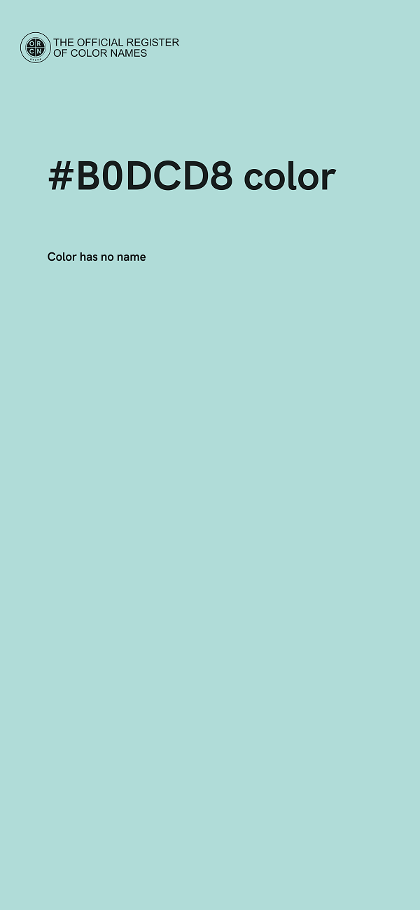 #B0DCD8 color image