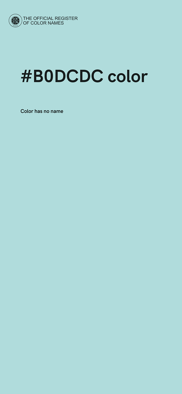#B0DCDC color image