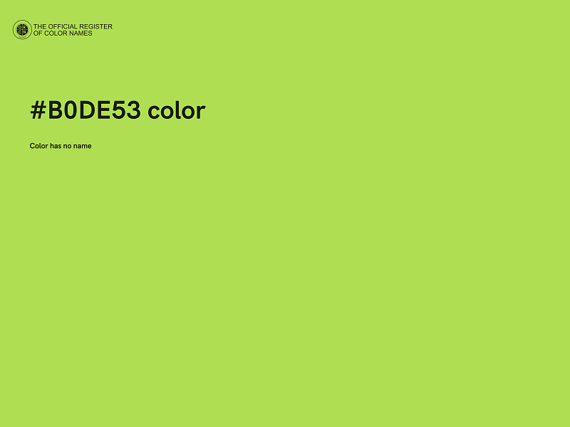 #B0DE53 color image