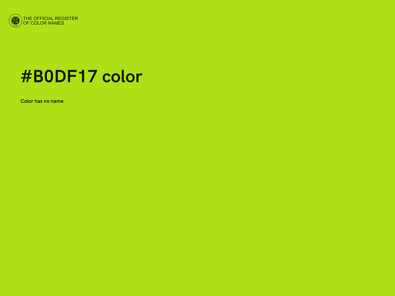 #B0DF17 color image