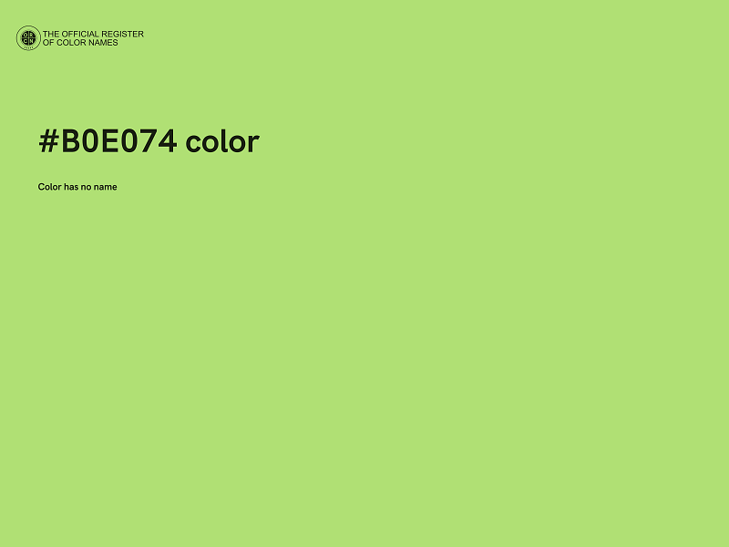 #B0E074 color image