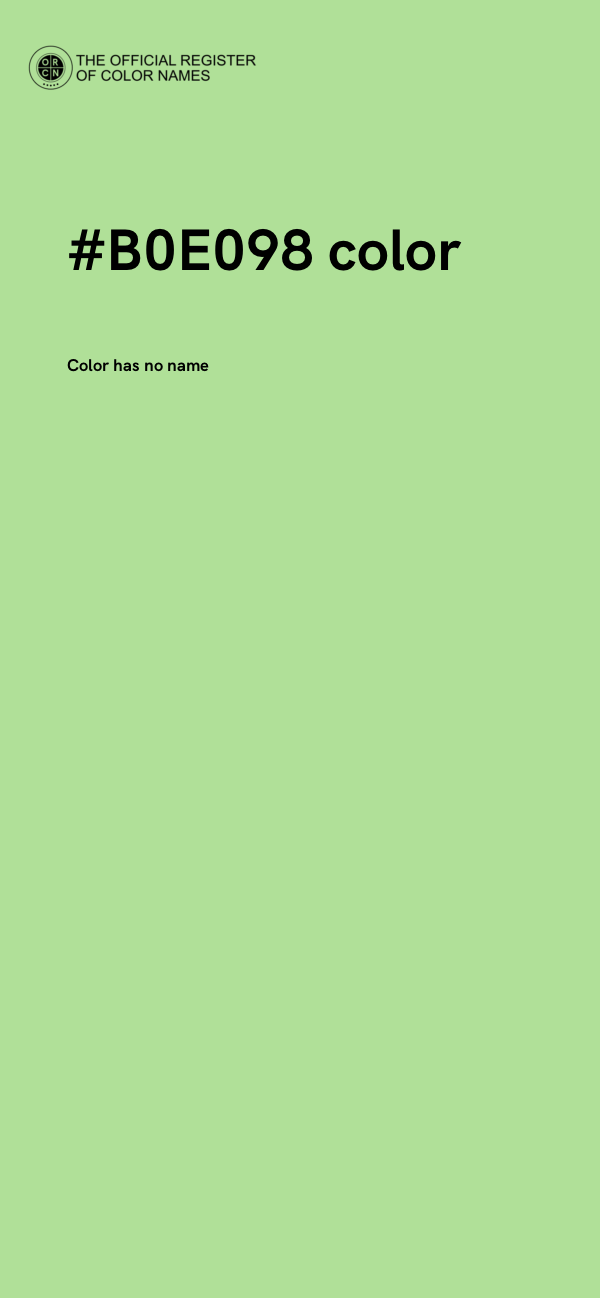 #B0E098 color image