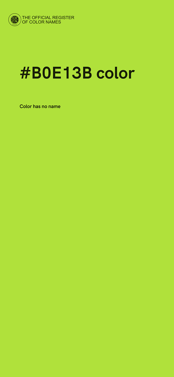 #B0E13B color image