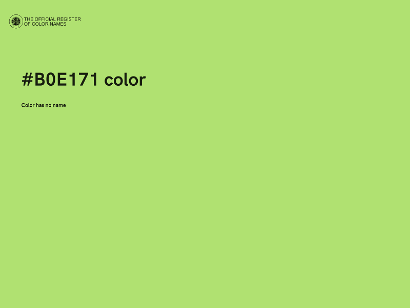 #B0E171 color image