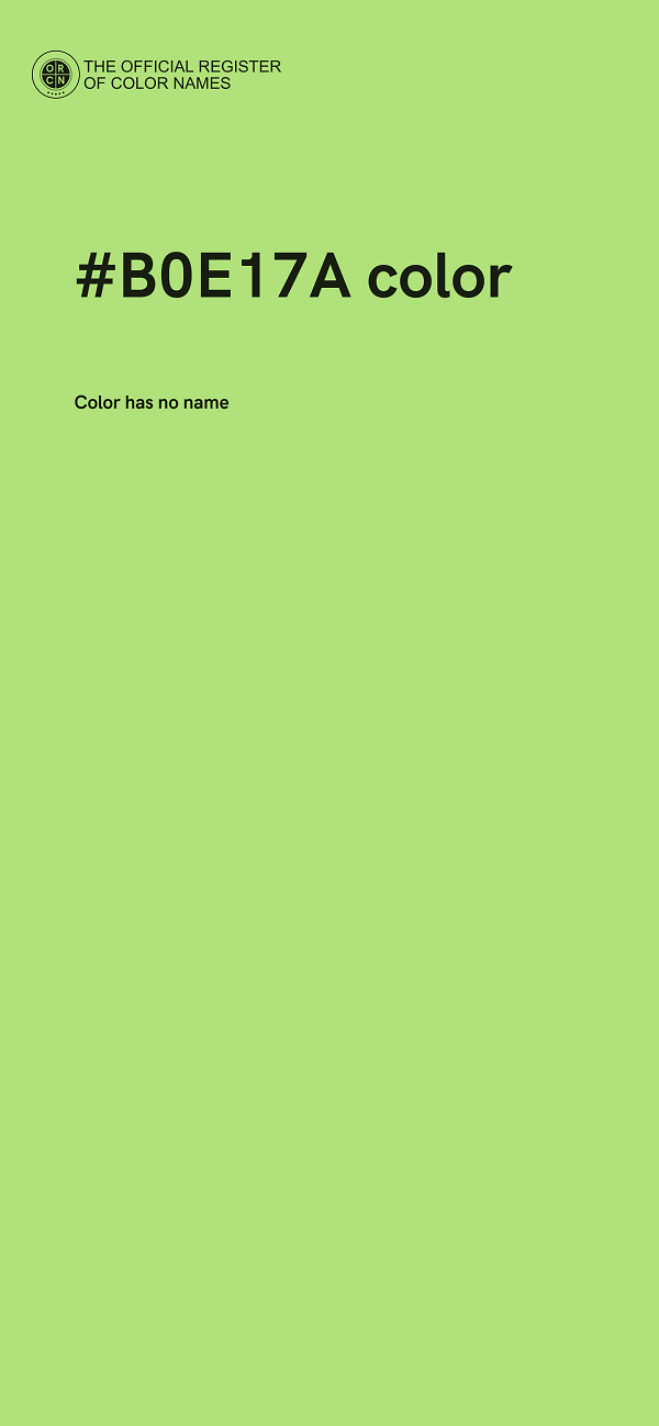 #B0E17A color image