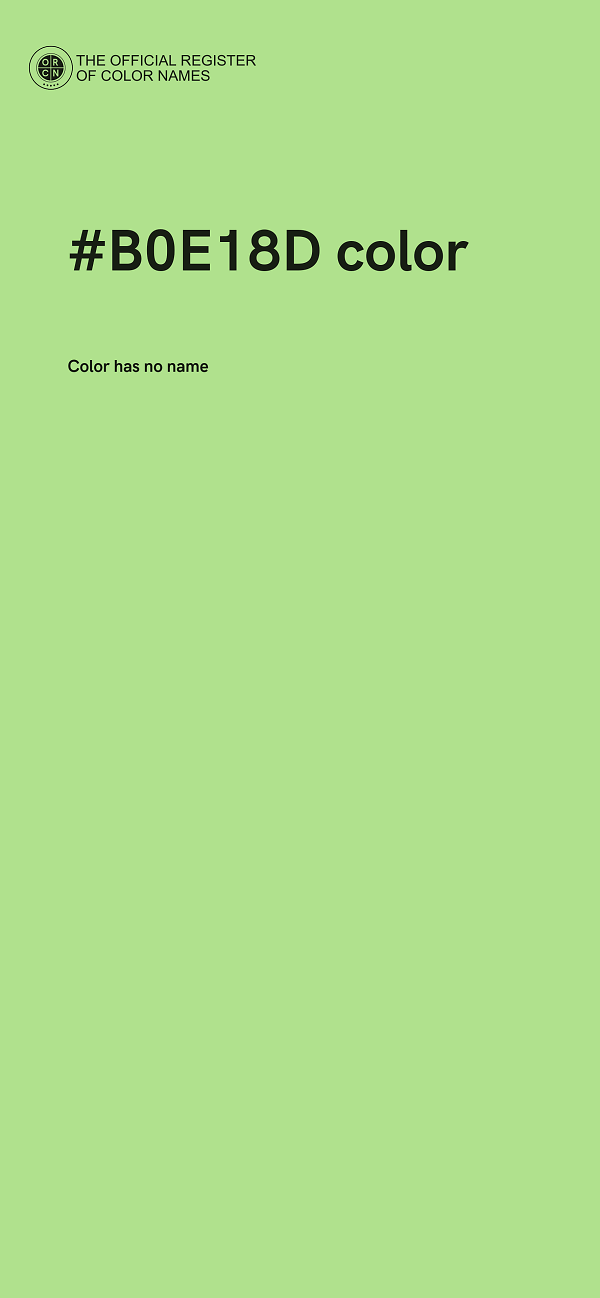 #B0E18D color image